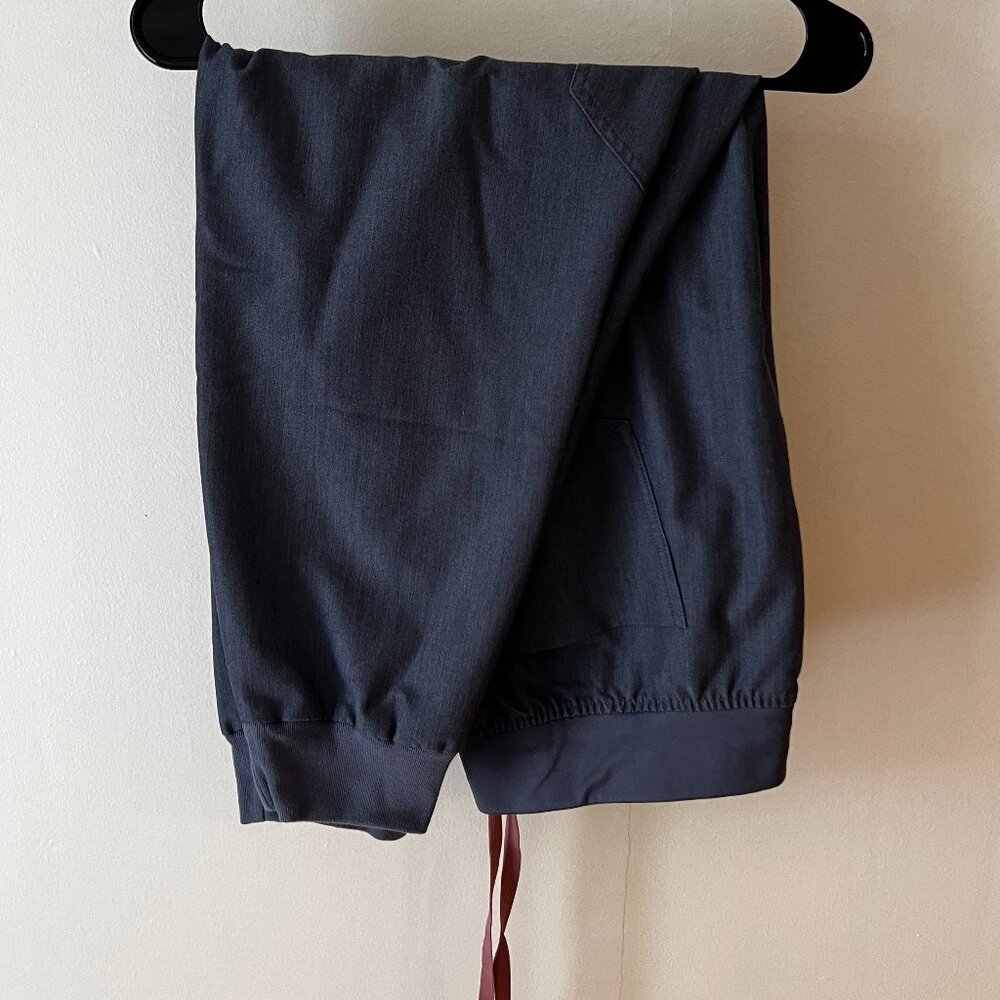 Figs Heathered Denim High Waisted Zamora Jogger Scrub Pants